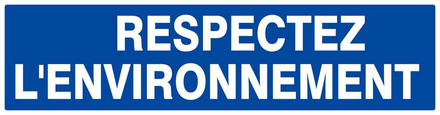 RESPECTEZ L' ENVIRONNEMENT 200x52mm TALIAPLAST - 620649