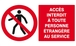 ACCES INTERDIT TTE PERS. ETRANGERE AU SERVICE 330x200mm TALIAPLAST - 621204