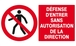 DEFENSE D'ENTRER SANS AUTORISATION DIRECTE 330x200mm TALIAPLAST - 621205
