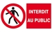 INTERDIT AU PUBLIC 330x200mm TALIAPLAST - 621208