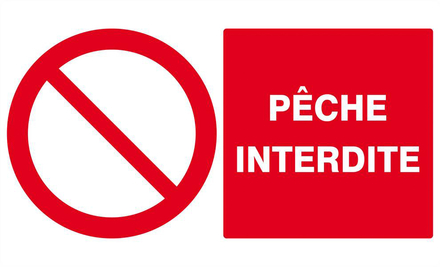 PECHE INTERDITE 330x200mm TALIAPLAST - 621215