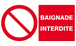 BAIGNADE INTERDITE 330x200mm TALIAPLAST - 621218