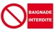 BAIGNADE INTERDITE 330x200mm TALIAPLAST - 621218
