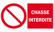 CHASSE INTERDITE 330x200mm TALIAPLAST - 621219