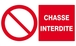 CHASSE INTERDITE 330x200mm TALIAPLAST - 621219