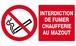 INTERDICTION DE FUMER CHAUFFERIE AU MAZOUT 330x200mm TALIAPLAST - 621223