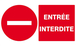 ENTREE INTERDITE 330x200mm TALIAPLAST - 621225