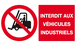 INTERDIT AUX VEHICULES INDUSTRIELS 330x200mm TALIAPLAST - 621228