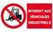 INTERDIT AUX VEHICULES INDUSTRIELS 330x200mm TALIAPLAST - 621228