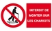 INTERDIT DE MONTER SUR LES CHARIOTS 330x200mm TALIAPLAST - 621230