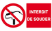 INTERDIT DE SOUDER 330x200mm TALIAPLAST - 621232