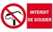 INTERDIT DE SOUDER 330x200mm TALIAPLAST - 621232