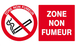 ZONE NON FUMEUR 330x200mm TALIAPLAST - 621235