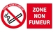 ZONE NON FUMEUR 330x200mm TALIAPLAST - 621235