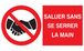 Panneau d'interdiction 330X200 Interdit de se serrer la main 330x200mm TALIAPLAST - 621241
