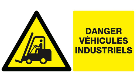 DANGER VEHICULES INDUSTRIELS 330x200mm TALIAPLAST - 621310