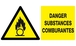 DANGER, SUBSTANCES COMBURANTES 330x200mm TALIAPLAST - 621313