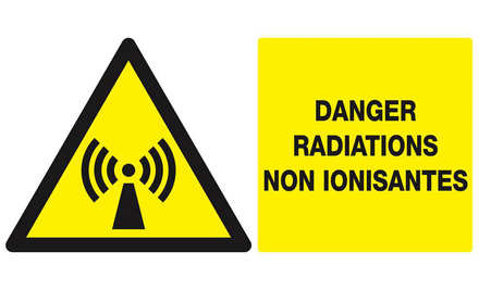 DANGER, RADIATIONS NON IONISANTES 330x200mm TALIAPLAST - 621315