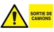 DANGER SORTIE DE CAMION 330x200mm TALIAPLAST - 621319