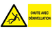 DANGER, CHUTE AVEC DENIVELLATION 330x200mm TALIAPLAST - 621327