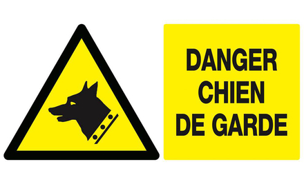 DANGER, CHIEN DE GARDE 330x200mm TALIAPLAST - 621330