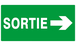 SORTIE FLECHE A DROITE 330x200mm TALIAPLAST - 621419