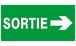 SORTIE FLECHE A DROITE 330x200mm TALIAPLAST - 621419