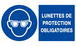 LUNETTES DE PROTECTION OBLIGATOIRES 330x200mm TALIAPLAST - 621507