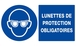LUNETTES DE PROTECTION OBLIGATOIRES 330x200mm TALIAPLAST - 621507