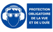 PROTECTION OBLIGATOIRE VUE/OUIE 330x200mm TALIAPLAST - 621508