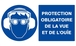 PROTECTION OBLIGATOIRE VUE/OUIE 330x200mm TALIAPLAST - 621508