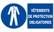 VETEMENTS DE PROTECTION OBLIGATOIRES 330x200mm TALIAPLAST - 621519