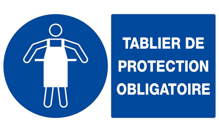TABLIER DE PROTECTION OBLIGATOIRE330x200mm TALIAPLAST - 621521