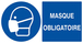 Signalétique d'obligation 330X200 Masque obligatoire 330x200mm TALIAPLAST - 621525