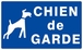 Panneau rigide CHIEN DE GARDE 330x200mm TALIAPLAST - 621603