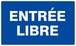 ENTREE LIBRE 330x200mm TALIAPLAST - 621615