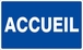 Panneau rigide ACCUEIL 330x200mm TALIAPLAST - 621623