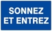 SONNEZ ET ENTREZ 330x200mm TALIAPLAST - 621631