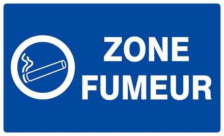 ZONE FUMEUR 330x200mm TALIAPLAST - 621633
