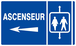 ASCENSEUR FLECHE A GAUCHE 330x200mm TALIAPLAST - 621639