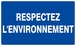 RESPECTEZ L'ENVIRONNEMENT 330x200mm TALIAPLAST - 621649