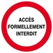 ACCES FORMELLEMENT INTERDIT D.300mm TALIAPLAST - 622203