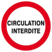Panneau rigide CIRCULATION INTERDITE D.300mm TALIAPLAST - 622207