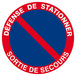 Panneau rigide DEFENSE DE STATIONNER SORTIE DE SECOURS D.300mm TALIAPLAST - 622212