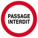 Panneau rigide PASSAGE INTERDIT D.300mm TALIAPLAST - 622219