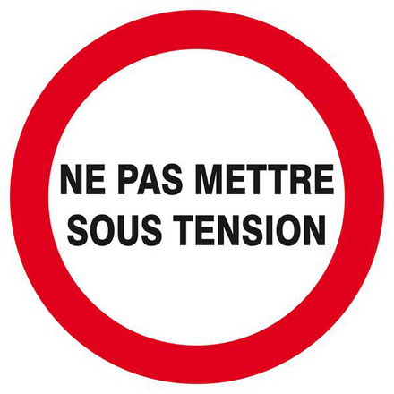 NE PAS METTRE SOUS TENSION D.300mm TALIAPLAST - 622228