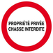 Panneau rigide PROPRIETE PRIVEE CHASSE INTERDITE D.300mm TALIAPLAST - 622233