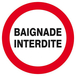 Panneau rigide BAIGNADE INTERDITE D.300mm TALIAPLAST - 622236