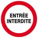 Panneau rigide ENTREE INTERDITE D.300mm TALIAPLAST - 622242