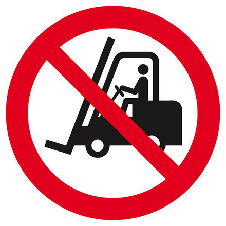 Panneau rigide INTERDIT AUX VEHICULES INDUSTRIELS D.300mm TALIAPLAST - 622248